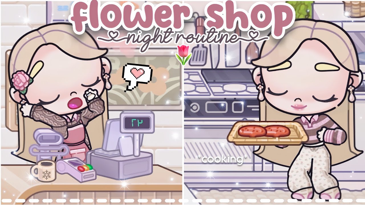 My Flower Shop Night Routine 🌷 | Avatar World 