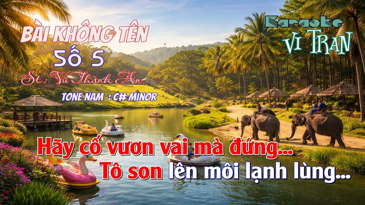 Karaoke Bài Không Tên Số 5 – Tone Nam | Karaoke Vi Tran