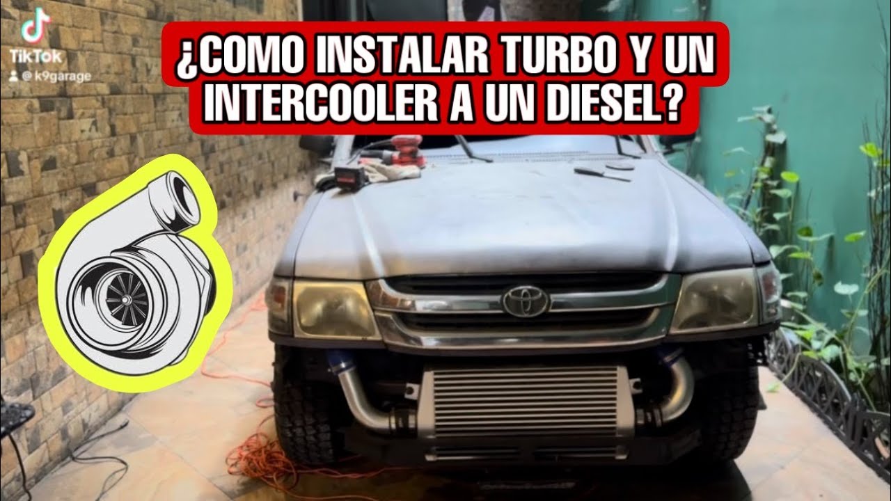 Cómo instalar turbo e Intercooler? | restauración Hilux | Adaptar turbo | #diy #toyota #viral #hilux