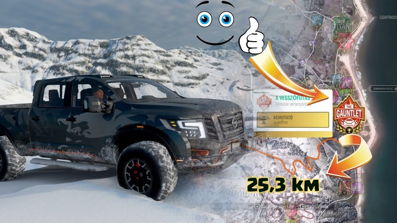Forza Horizon 4  | The Gauntlet 25,3 km | NISSAN TITAN WARRIOR.