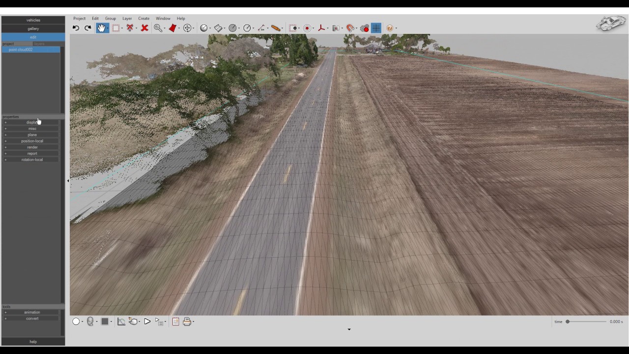 Virtual CRASH 4 | Point Cloud Import from Pix4D | Easy Surface Builder