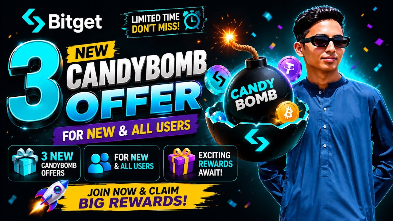     How to Join Bitget 3 New CandyBomb Offers | Free Crypto Rewards