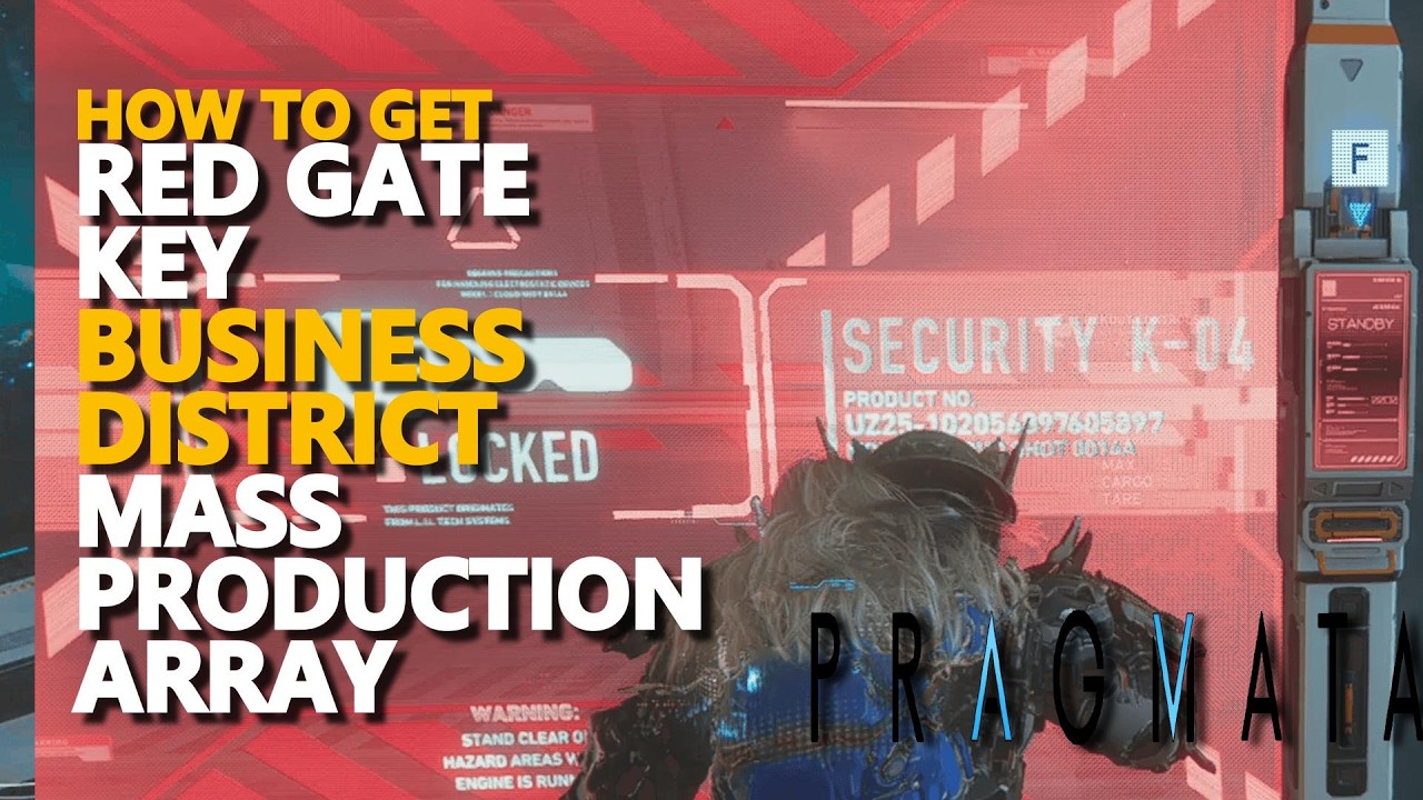 Mass Production Array Business District Red Gate Key (Security K-04) Pragmata