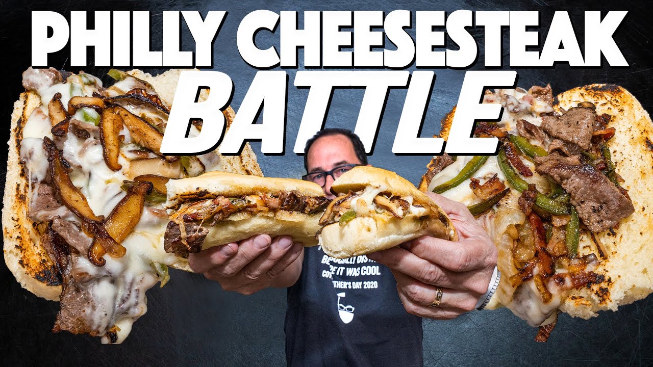 PHILLY CHEESESTEAK BATTLE II (BACON JALAPEÑO VS. TRUFFLE MUSHROOM) | SAM THE COOKING GUY