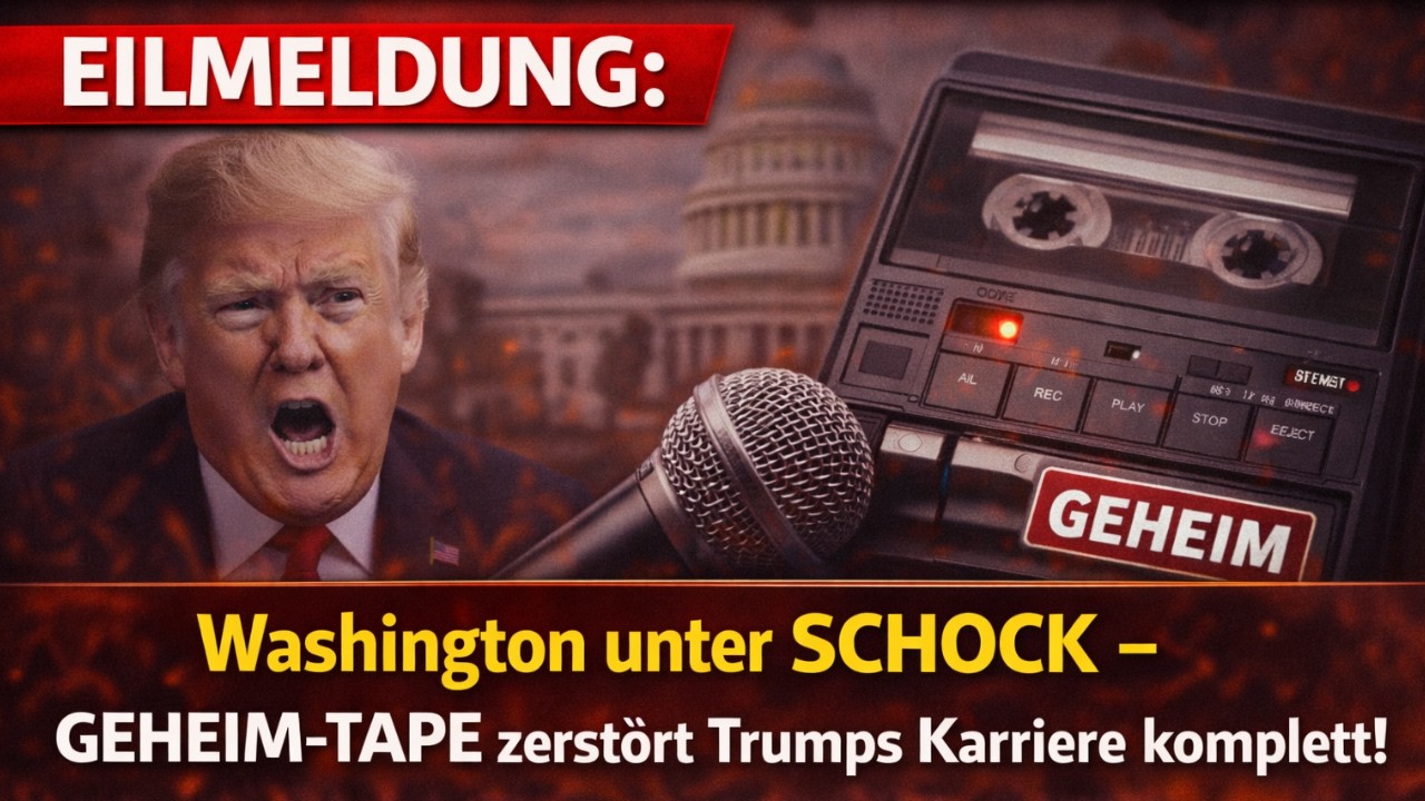 EILMELDUNG: Washington unter SCHOCK - GEHEIM-TAPE zerstört Trumps Karriere komplett!