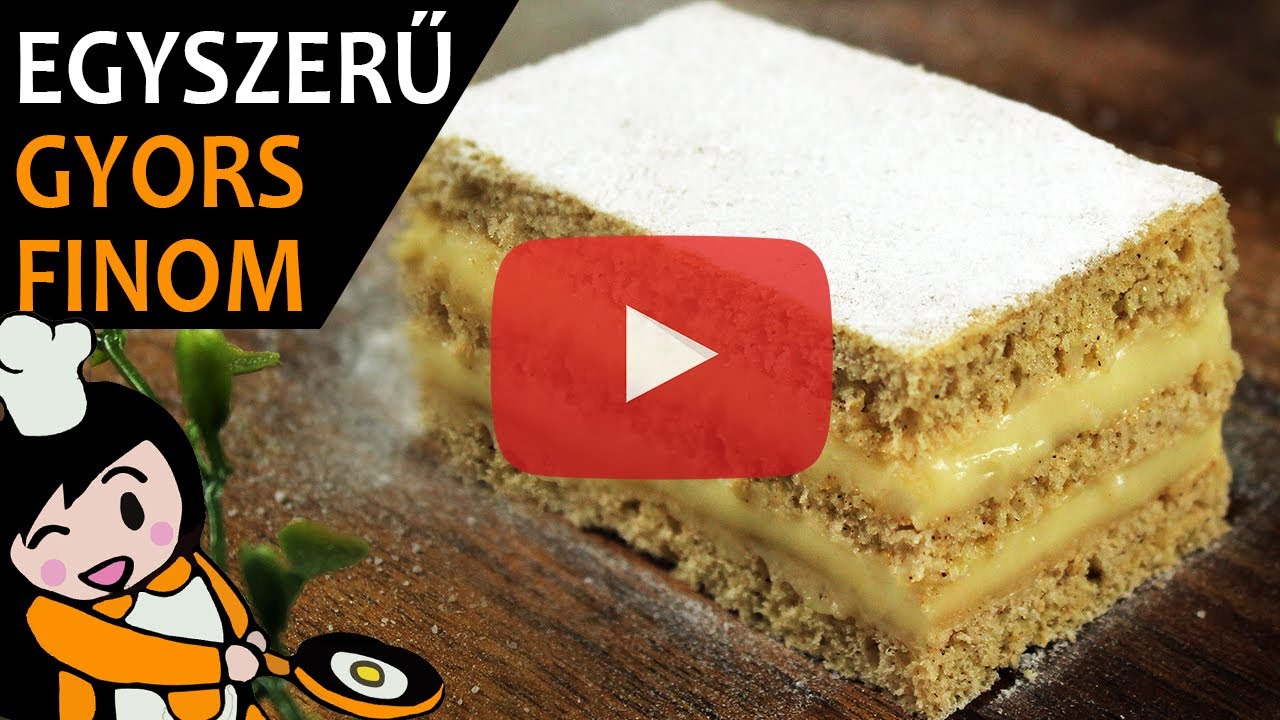 Fahéjas-mézes szelet - Recept Videók