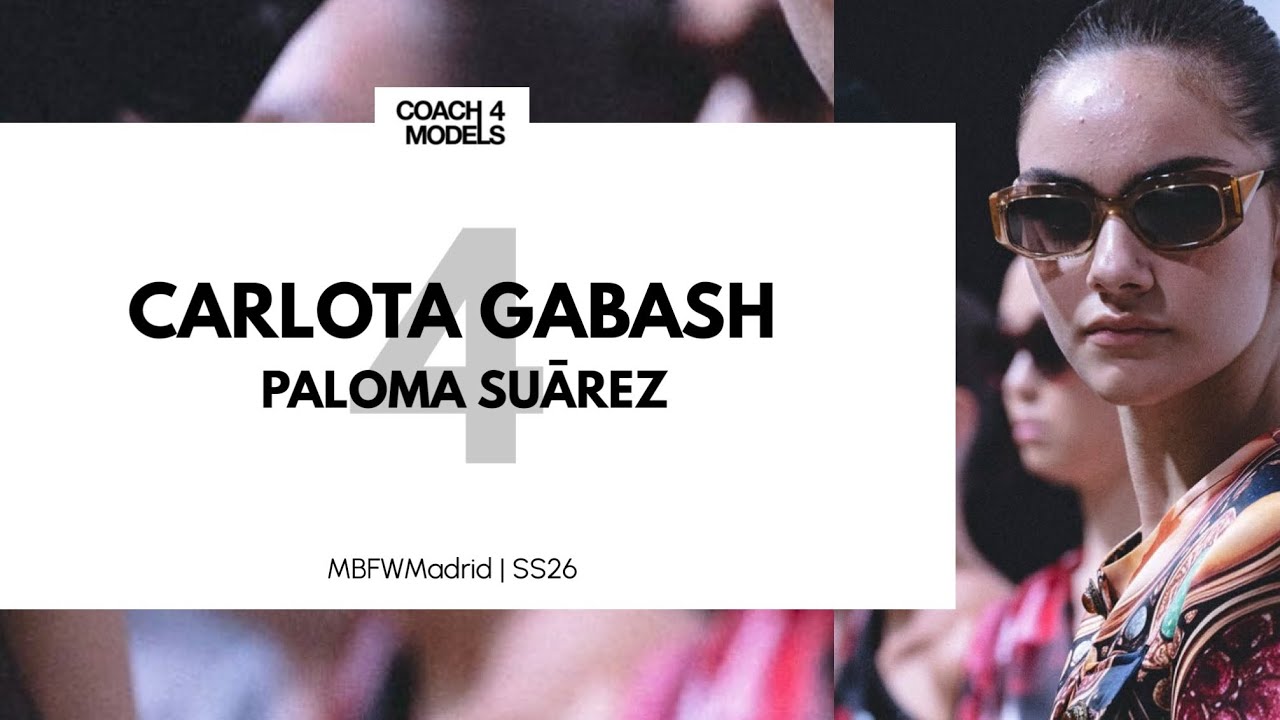 Carlota Gabash desfilando para Paloma Suarez en MBFWMadrid 2025