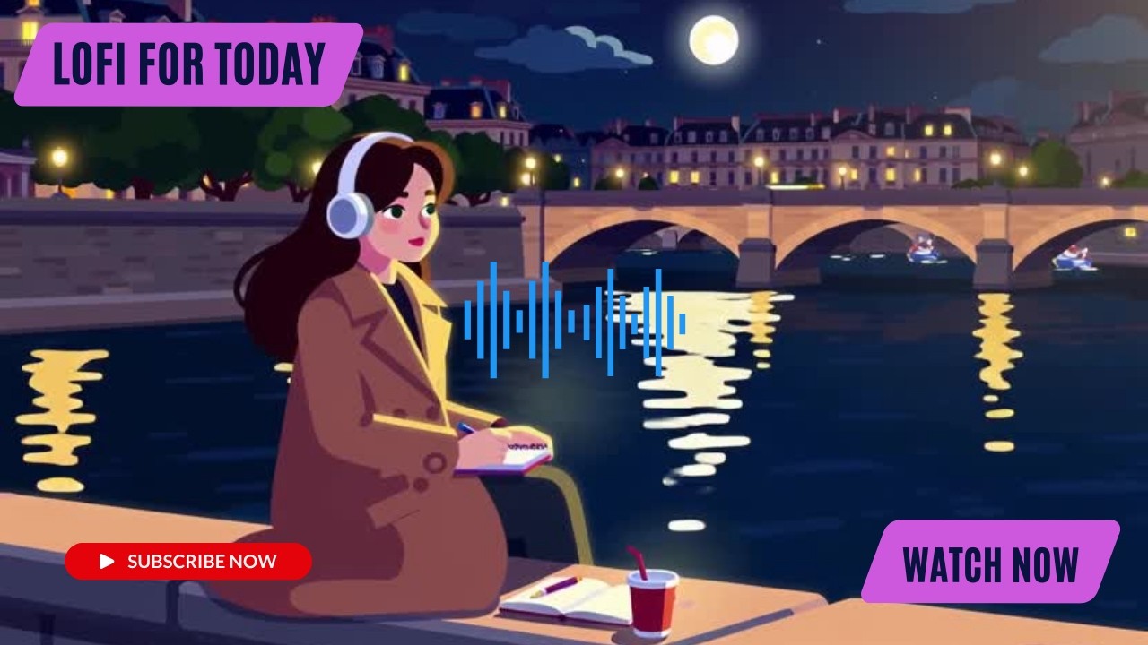 Chill Lofi: Seine River Love Story 🌙 Relaxing French Romance Vibes | Lofi for Today