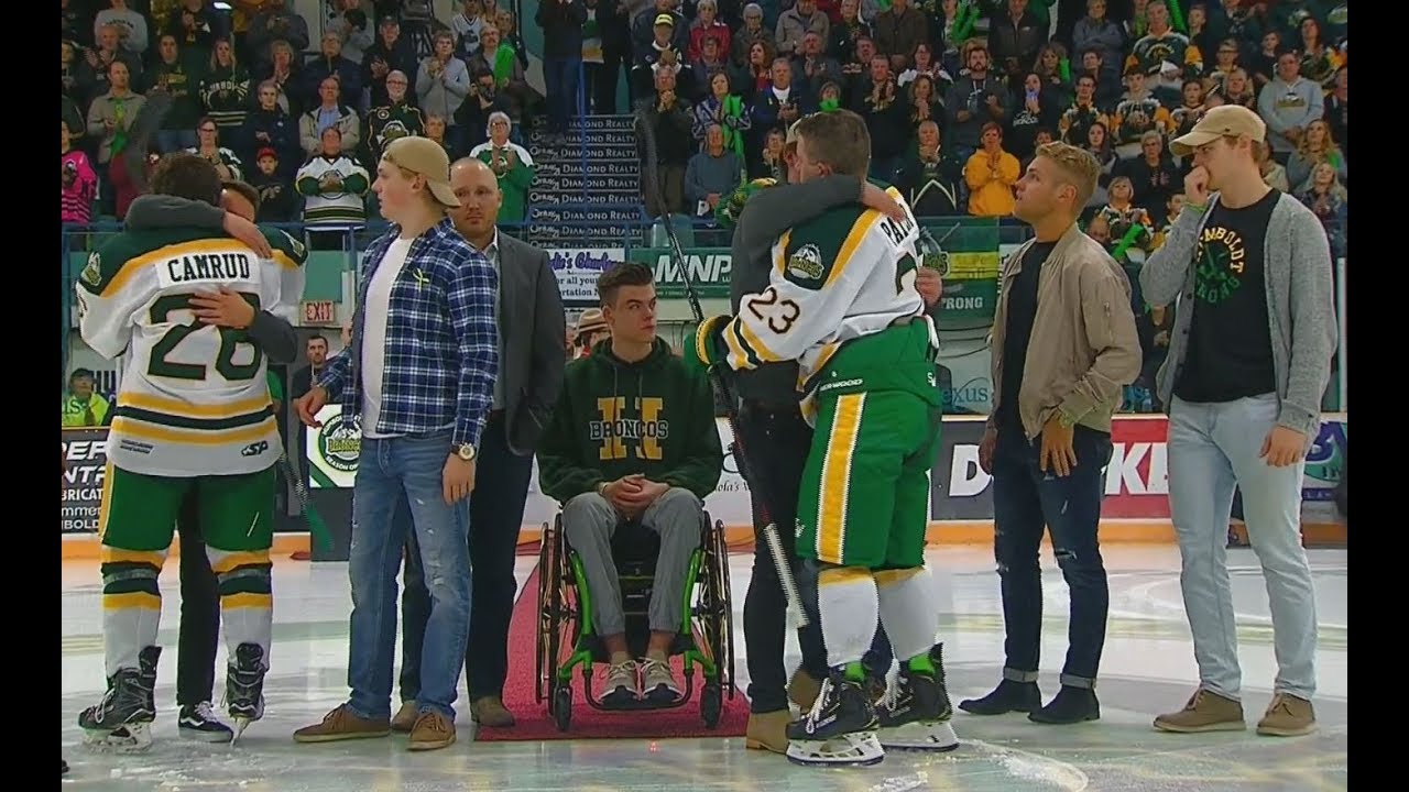 Humboldt Broncos Ceremonial Faceoff