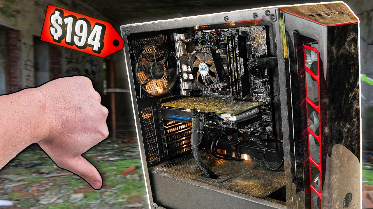 I Found a Forgotten $194 Gaming PC… and Restored It (ASMR, No Talking)