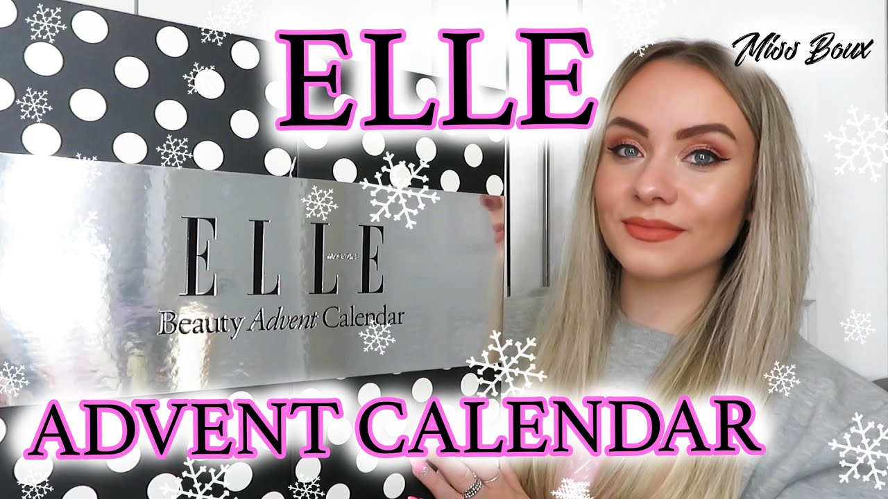 ELLE BEAUTY ADVENT CALENDAR 2021 UNBOXING - £150 WORTH £650+ *FULL SPOILERS* - MISS BOUX