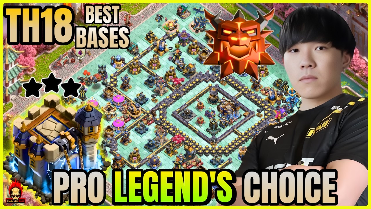 LEGENDS CHOICE TOP 10 TOWNHALL 18 BASE ! TH18 LEGEND BASES WITH LINK ! ANTI 2 STAR TH18 WAR BASE