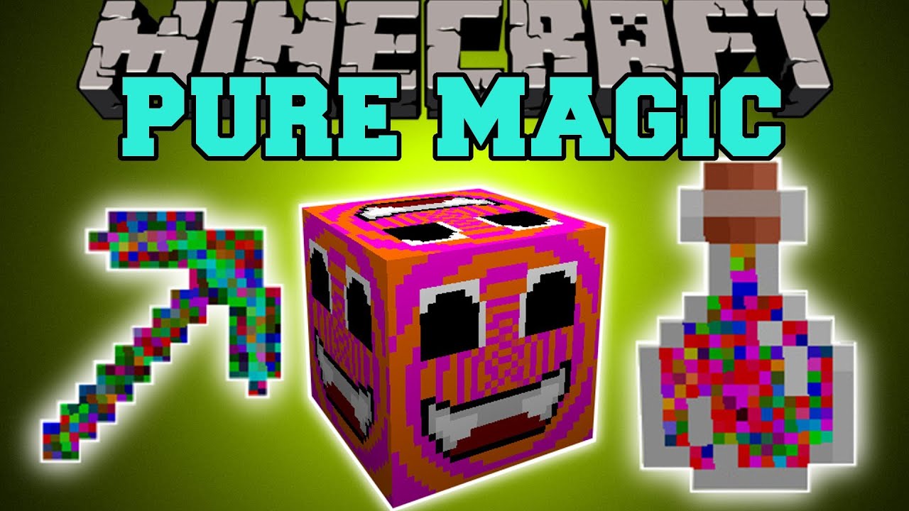 Minecraft: PURE MAGIC (MAGIC ITEMS, BLOCKS, FOOD, TOOLS, & MORE!) Mod Showcase