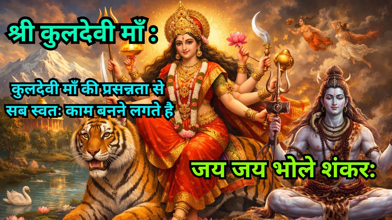 “ माँ कुल देवी और कैलाशपति भोलेनाथ : माँ कुलदेवी व भोलेनाथ की दिव्य आराधना” #bhakti #bhajan #maa