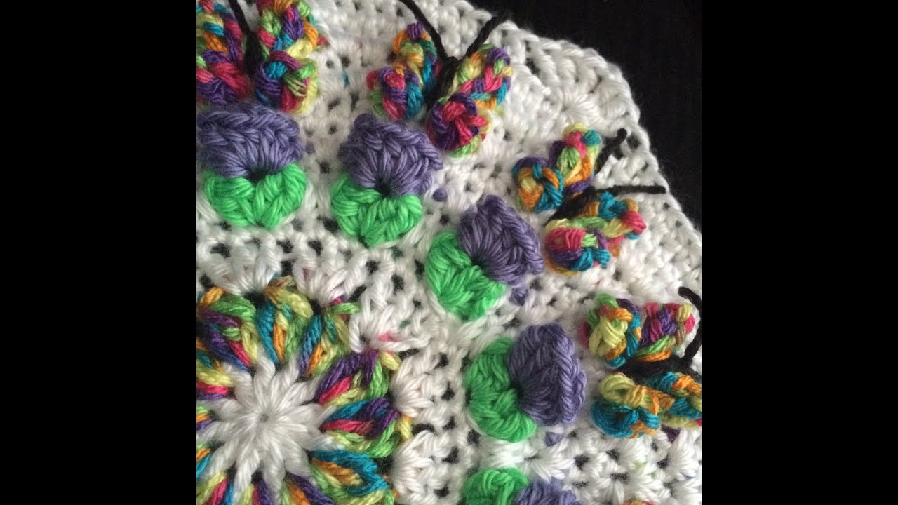 Crochet Butterfly Garden Octagon