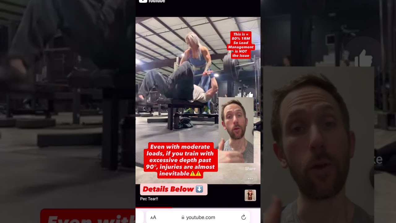 Why Pec Tears on BENCH PRESS Occur Below 90 Degrees