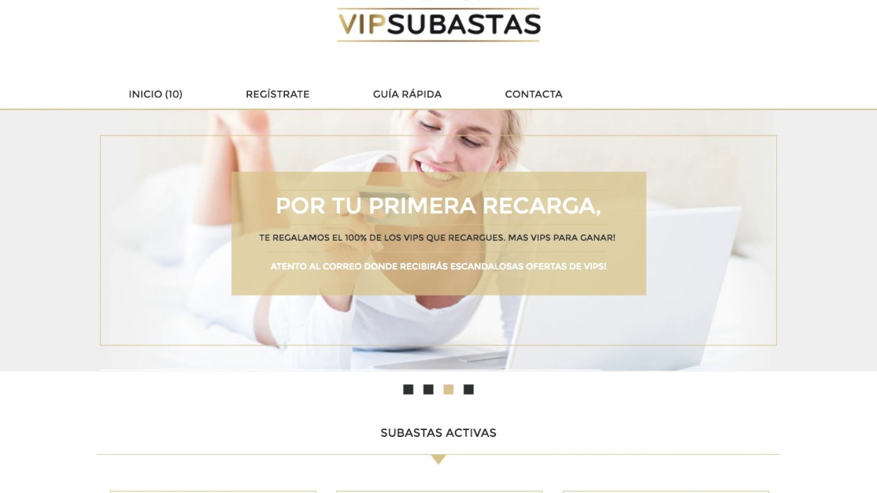 Como funciona la Web de Subastas Online Vip Subastas, Subastas que suenan como Musica para dormir.