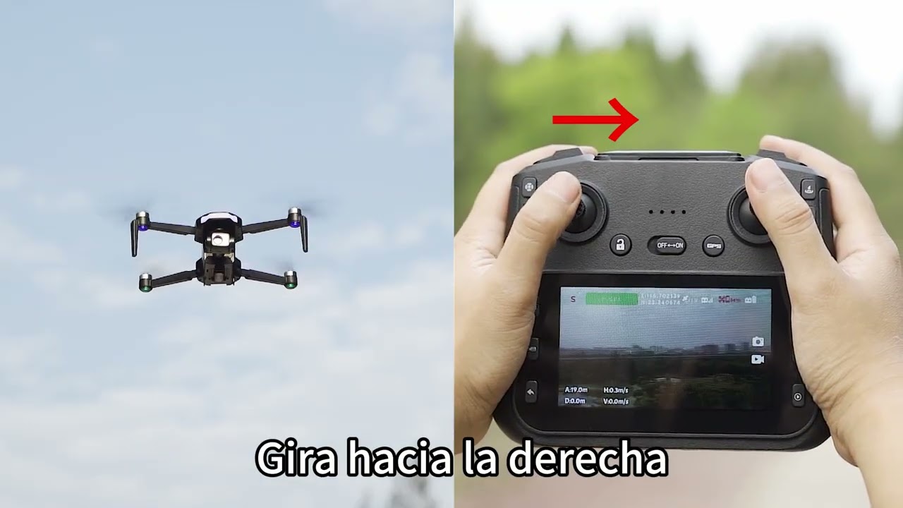Tutorial de funcionamiento del dron SJRC S-X1 con estabilizador de 3 ejes y GPS