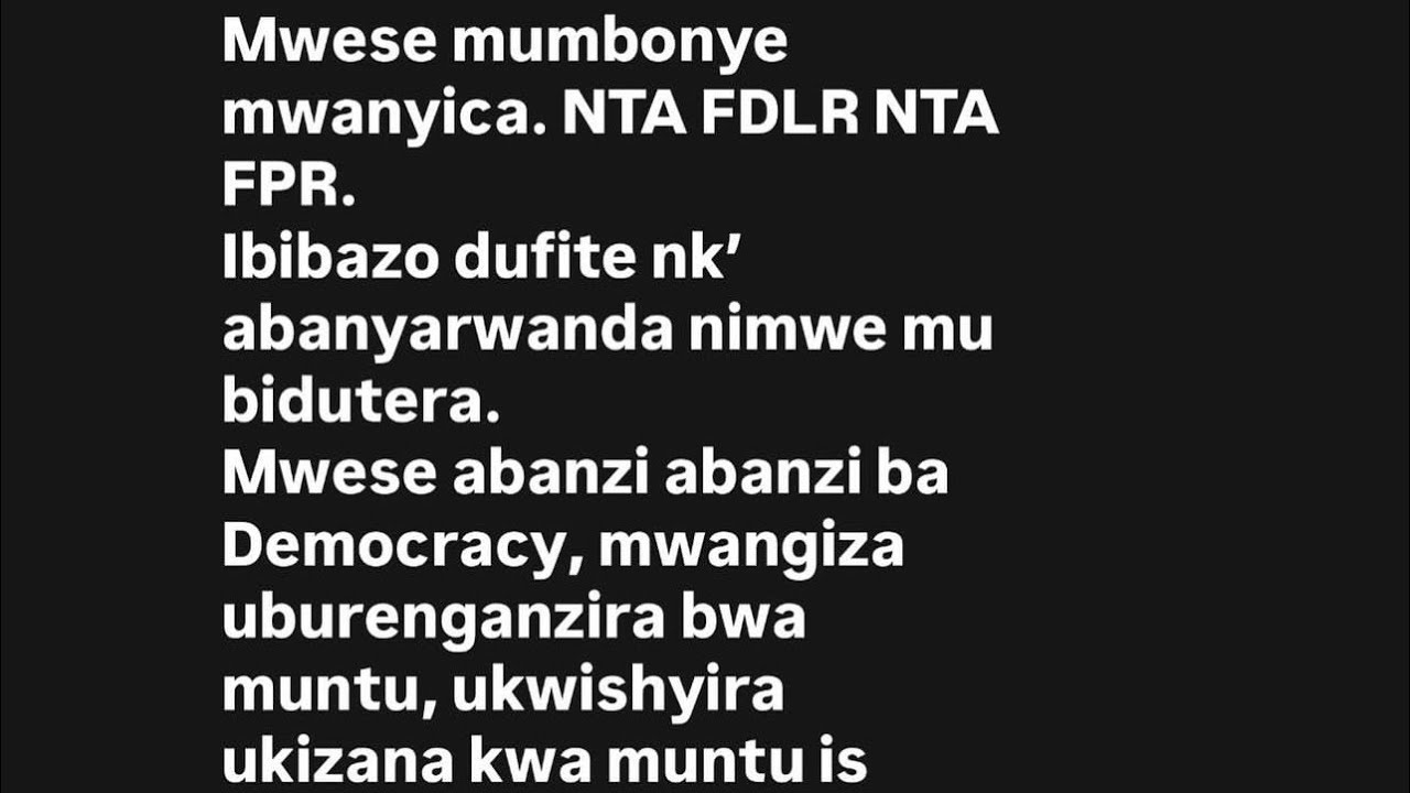 Muramwicira iki Baadrama? Avuze ukuri FPR Idashaka 💔Akunda Kizito, Jaypolly, Rwigema banyamulenge ✊🏾