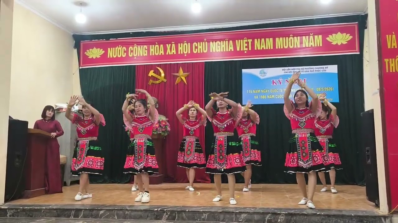 MÚA VẤN VƯƠNG CHỢ TÌNH 🌹🌹 8..3 CỦA CHỊ EM PHỤ NỮ TỔ DÂN PHỐ PHÚC CẦU 🌹🌹 2026 💔❤️♥️❣️🌹