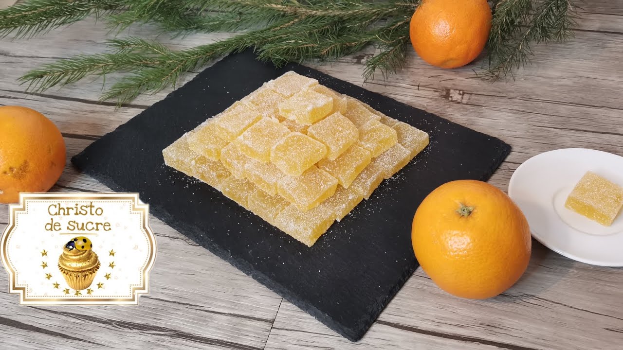 recette de pâtes de fruits de Noël à l'orange, 100% maison facile et rapide
