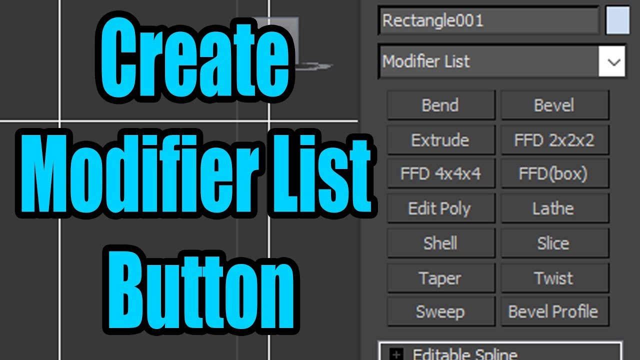 Modifier List Button For 3DsMax