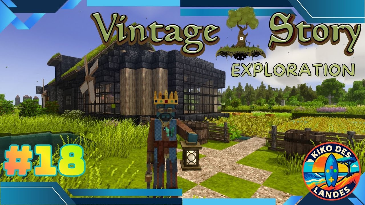 Vintage Story chill FR #18 EXPLORATION DE LA BIBLIOTHEQUE SES TRESORS ET SON HISTOIRE