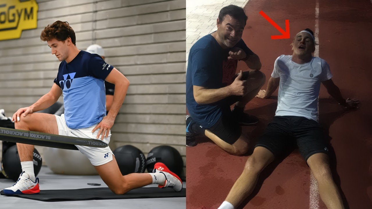 Casper Ruud Tennis Warm Up Exercises Are Lit 🔥