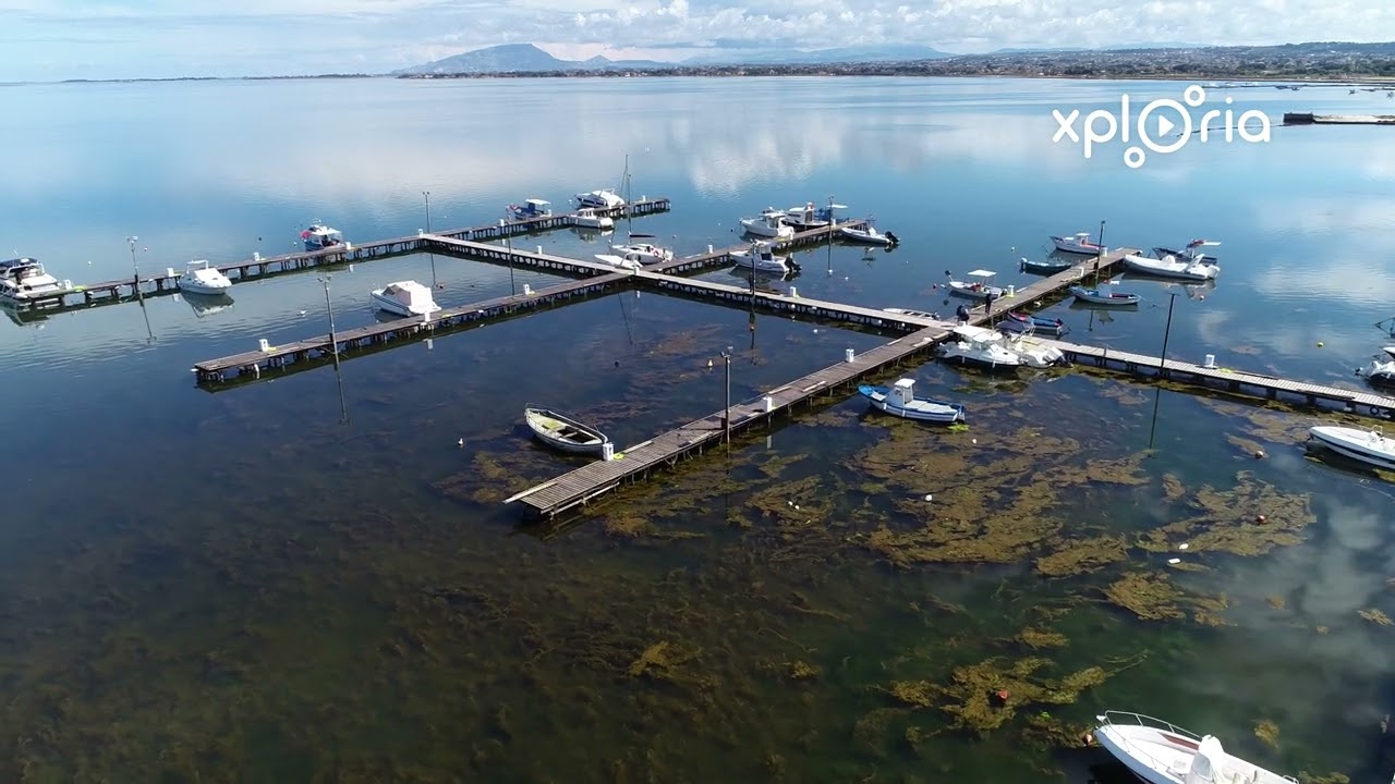 Marsala quays, Sicily, Italy 2018.04 aerial video