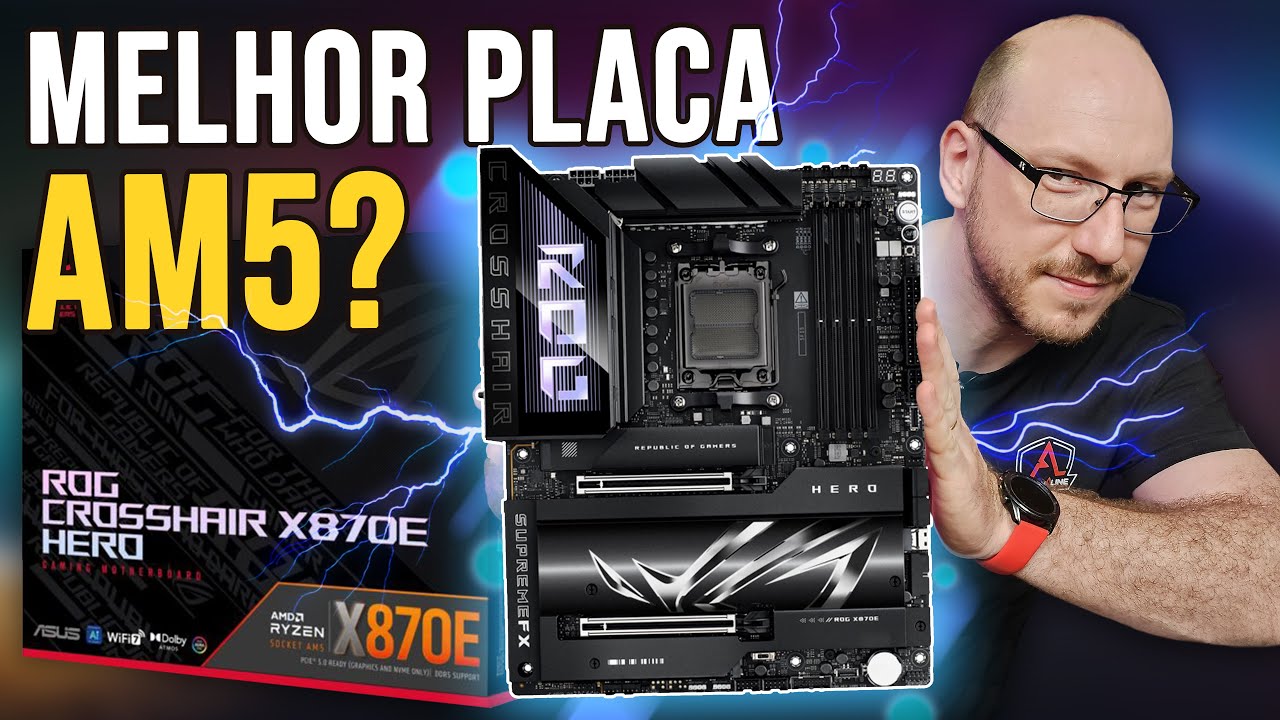 NOVAS PLACAS AMD RYZEN! ROG Crosshair X870E Hero