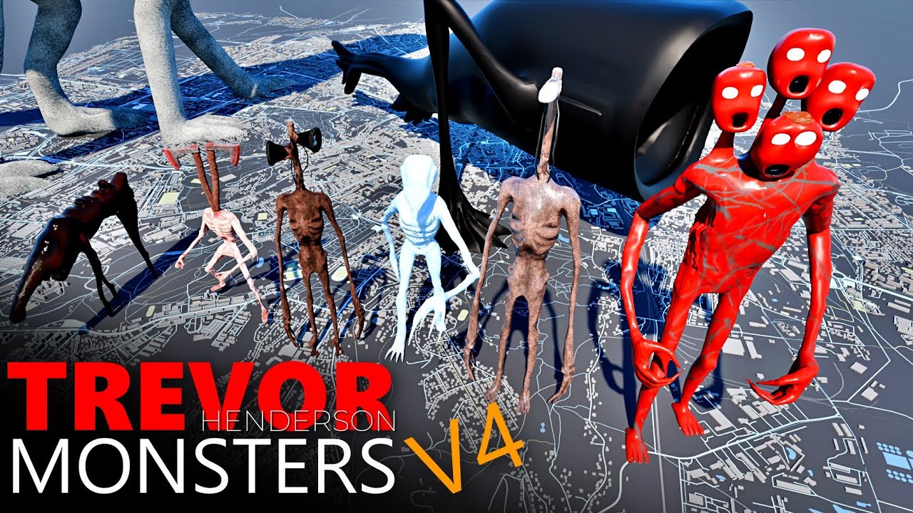 Trevor Henderson Size Comparison 3D | Sea Eater vs Tree Head