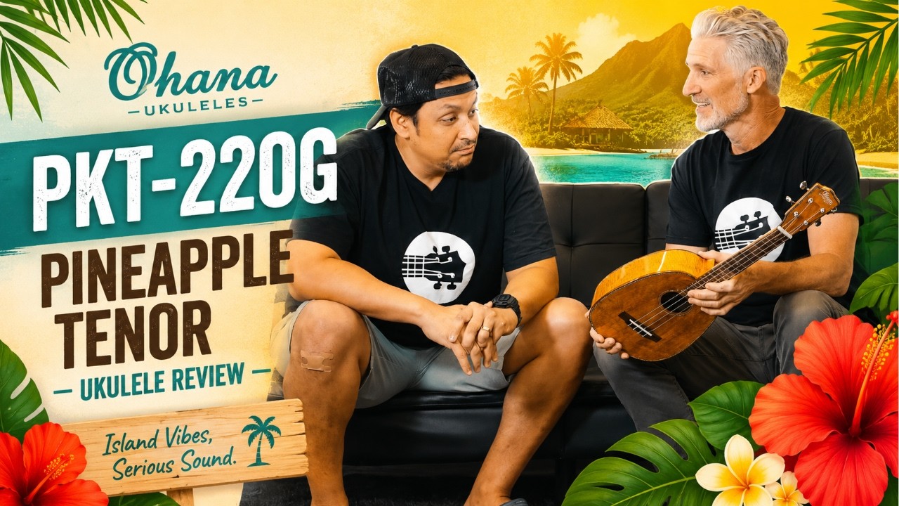 Ohana PKT-220G Pineapple Tenor Ukulele Review