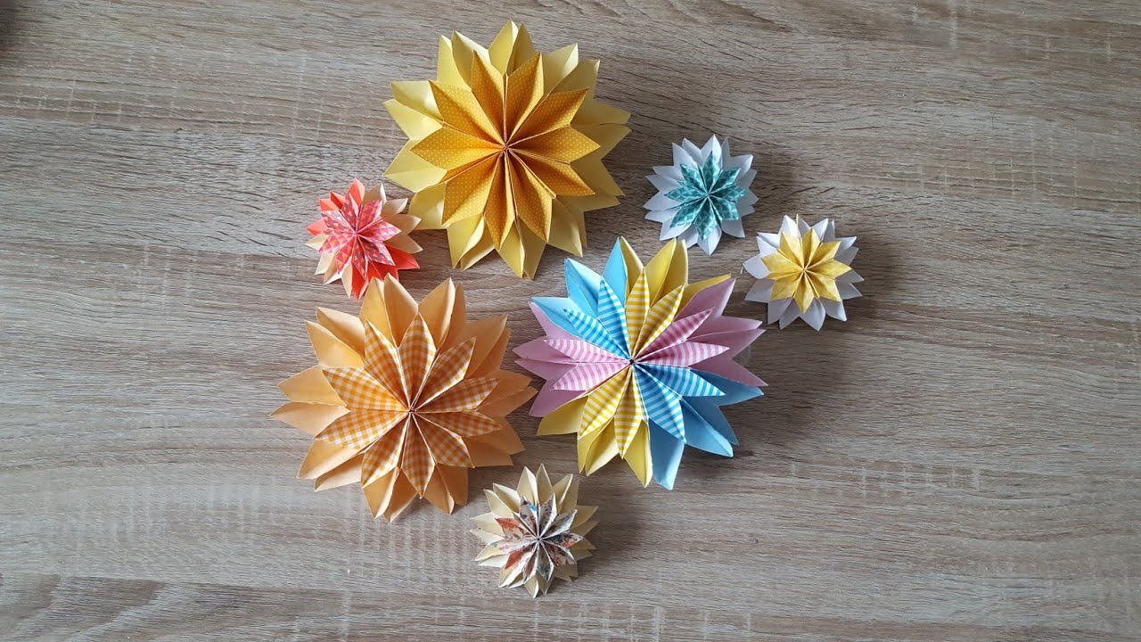 Sehr einfache Papierblumen🌹/DIY Paperflowers