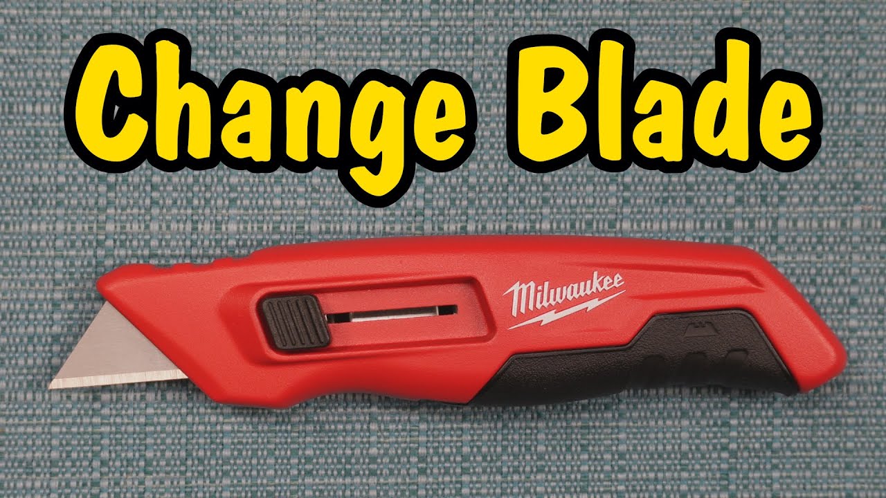 How to Change the Blade on a Milwaukee Utility Knife (Side Sliding Switch Out & Store Inside)