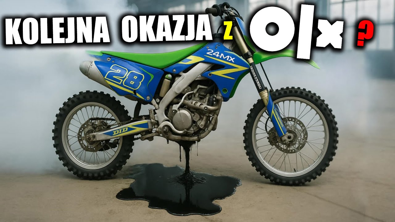 Kawasaki KXF 250 - 2008 / zjada olej po remoncie, kopci na biało😱🔥💩