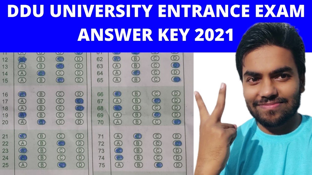ddu entrance exam answer key 2021| ddu entrance exam result 2021| ddu answer key 2021| ddu results