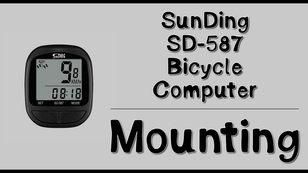 Sunding SD-587 Bicycle Computer - Mounting