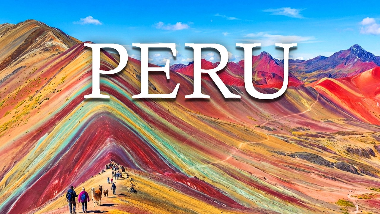 Beauty of Vinicunca Rainbow Mountain - Healing Music for the Soul