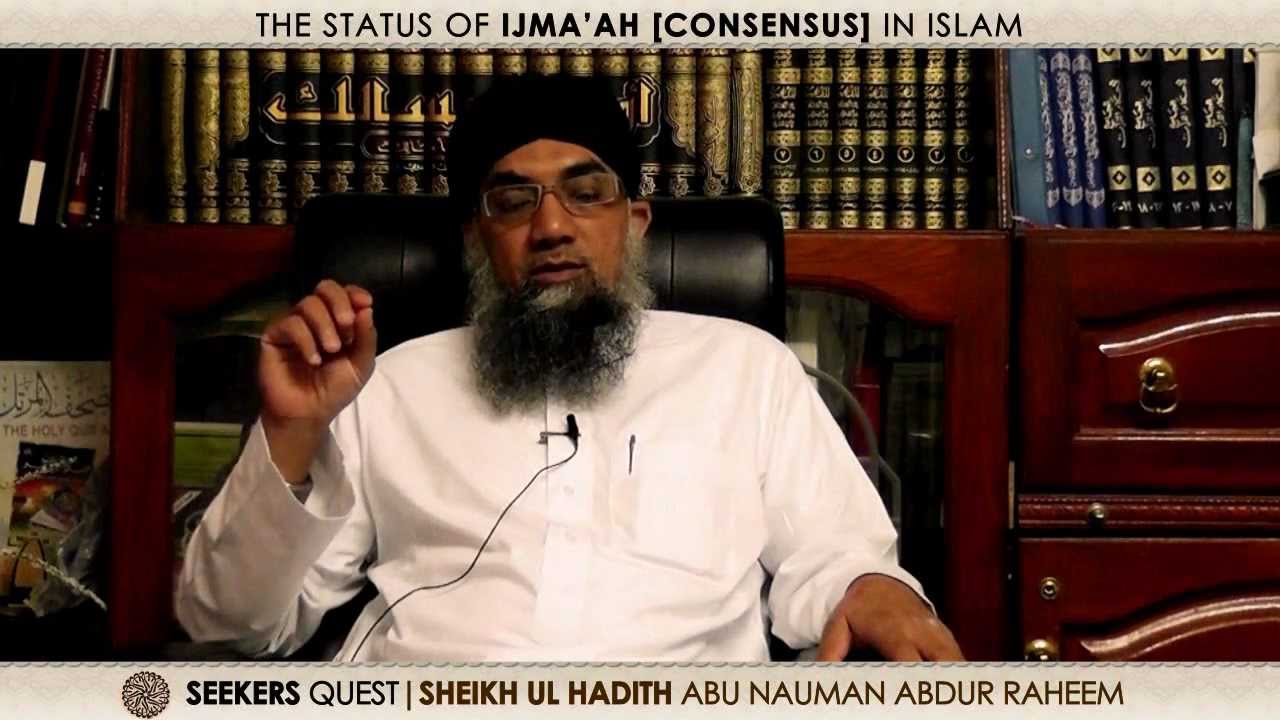 10. The status of Ijmaa in Islam