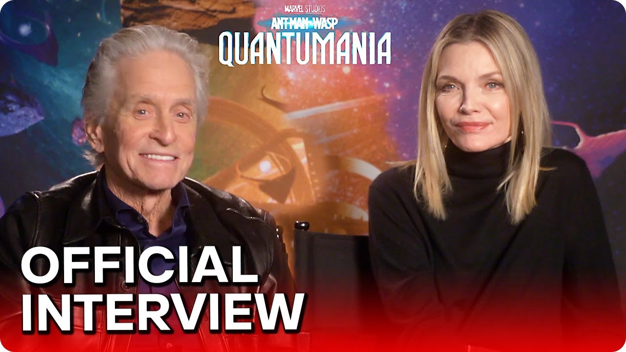 ANT-MAN AND THE WASP: QUANTUMANIA (2023) Michelle Pfeiffer & Michael Douglas Official Interview