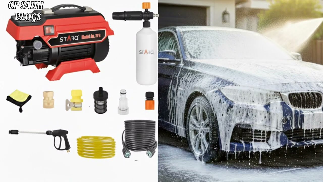 Best Budget Pressure Washer? StarQ ST-5 Unboxing & Review | Price ₹5200 with Foam Cannon! 🔥