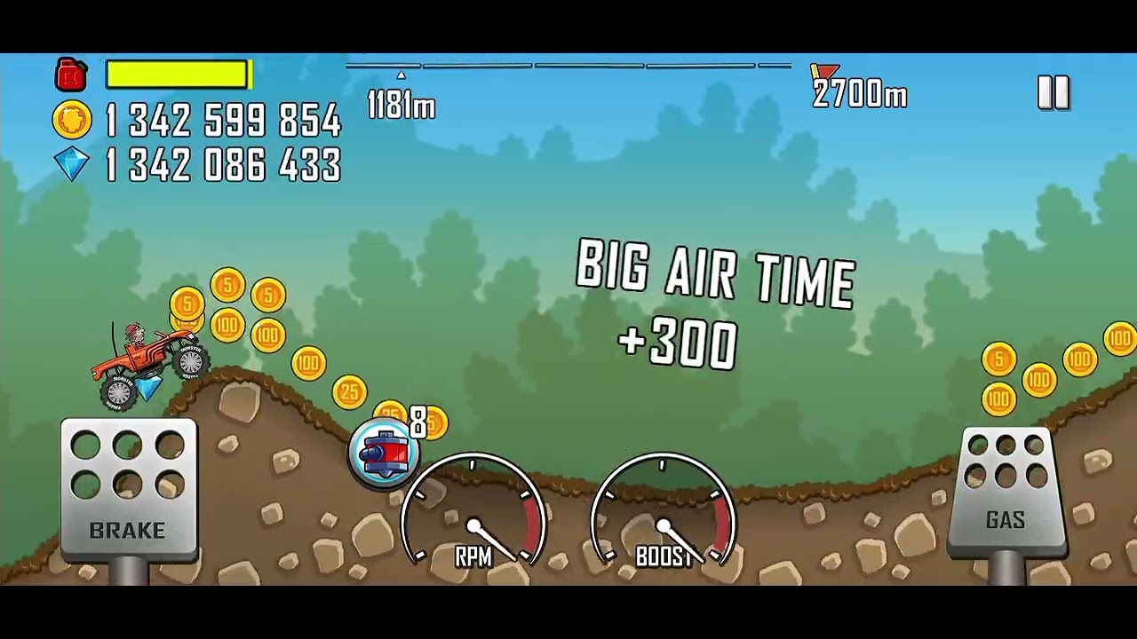 Driving Monster Truck in Boot Camp stage Hill Climb Racing #hillclimbracing