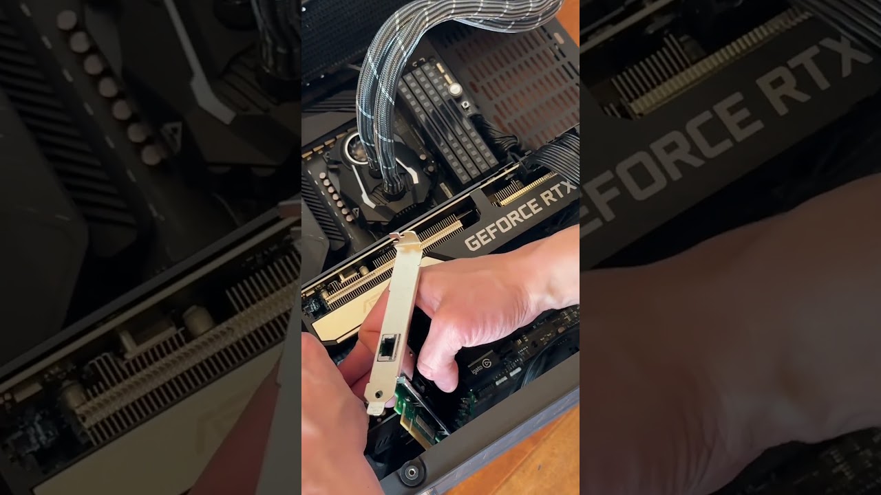 Как установить 10-гигабитную сетевую карту Intel X540T1!