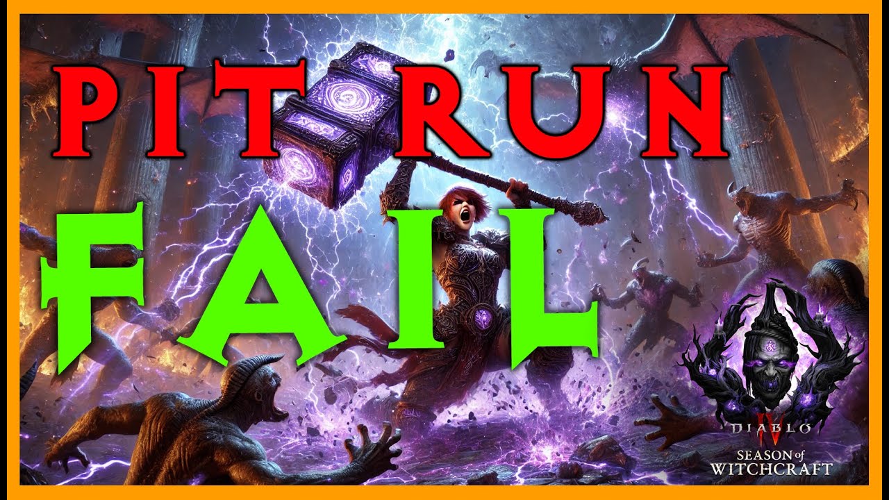Diablo 4 &ndash; Season 7 &ndash; Pit Run Fail -  Barbarian - Earthquake Barb Build