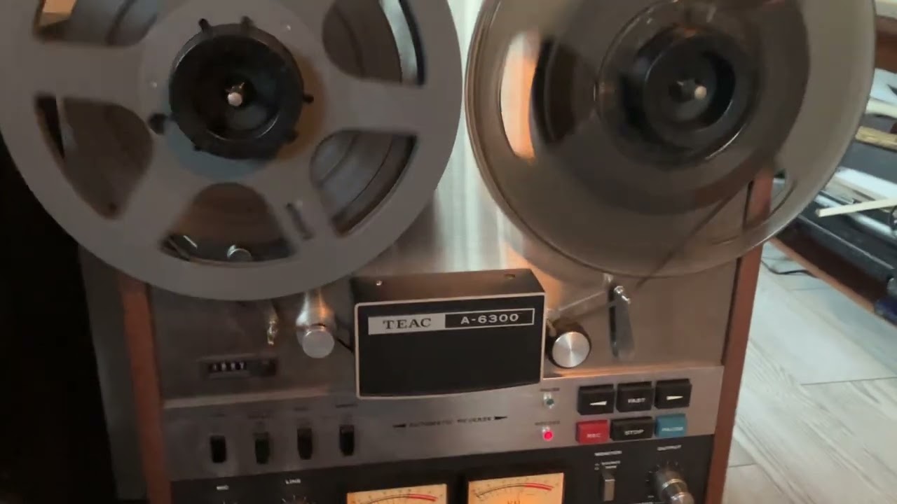 TEAC A-6300 10.5 inch Auto Reverse Reel to Reel Demo