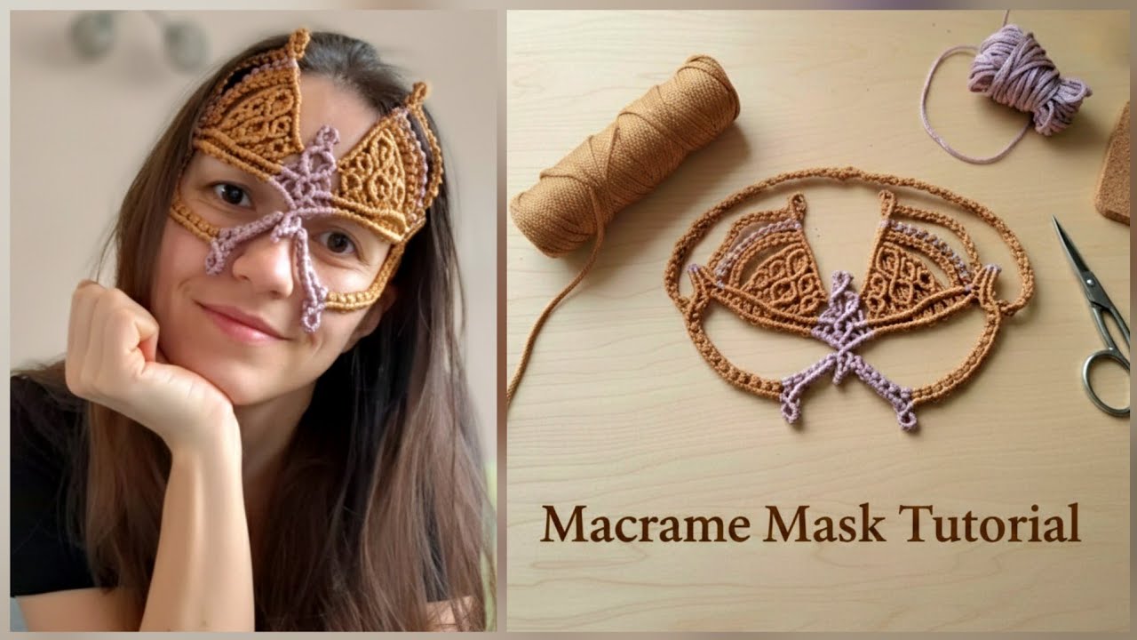 DIY Macram&eacute; Mask: Intricate Knots & 