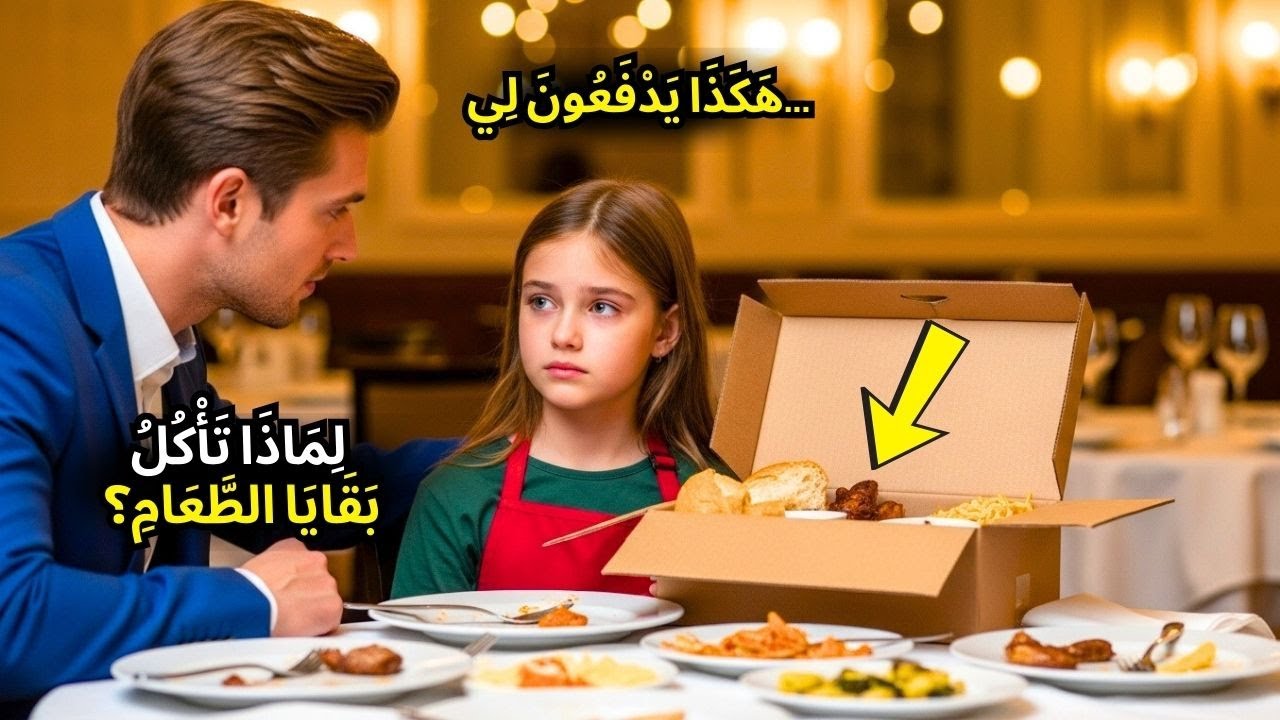 رَجُلٌ مِلْيُونِيرُ يَرَى فَتَاةً تَجْمَعُ بَقَايَا الطَّعَامِ فِي المَطْعَمِ - مَا قَالَتْهُ يُصْد