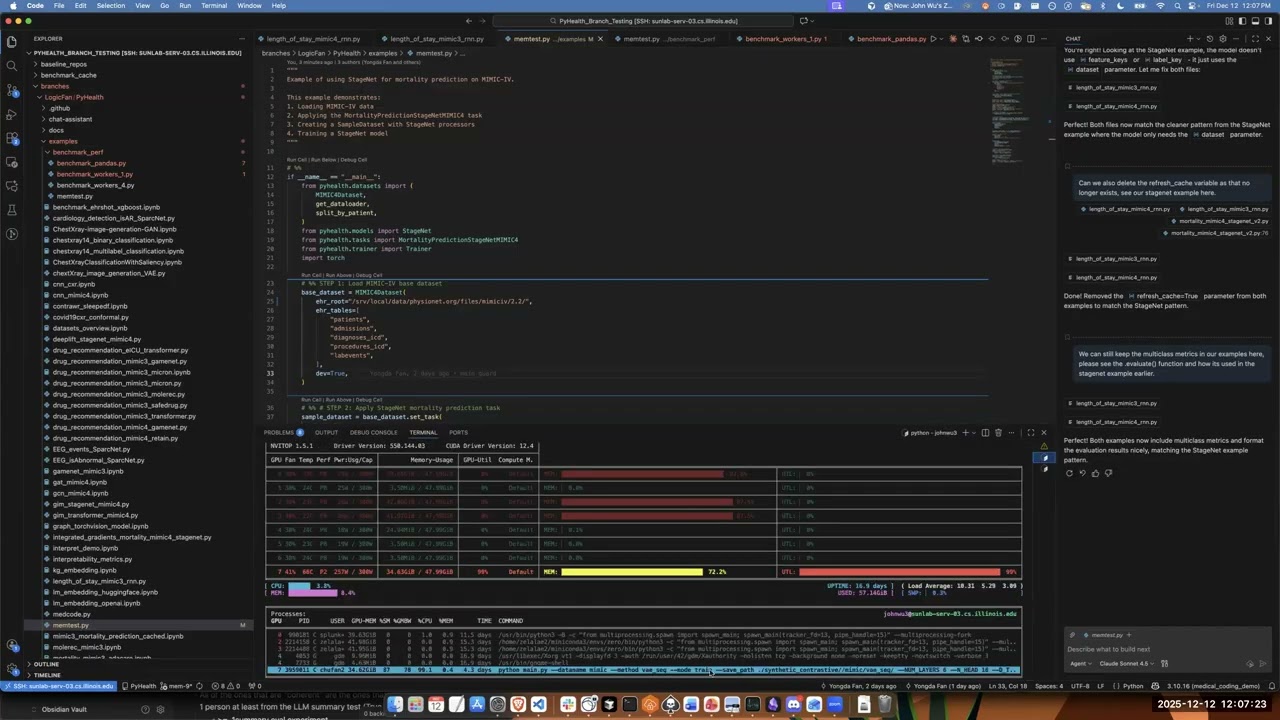 PyHealth Casual Chats 6 - More Memory Streaming Updates
