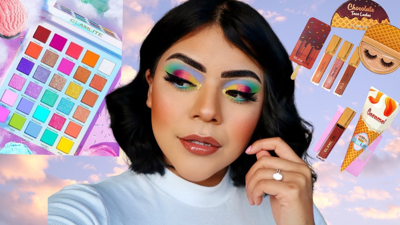 NEW GLAMLITE ICE CREAM DREAM PALETTE + COLLECTION | Swatches, Try On, Review