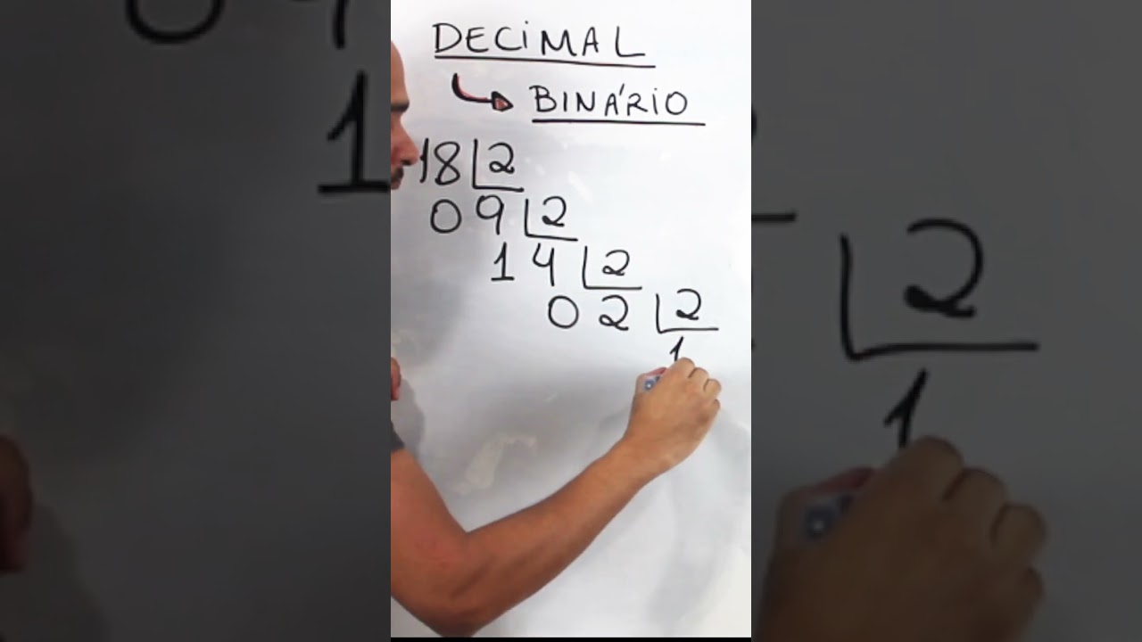 Convers&atilde;o DECIMAL em BIN&Aacute;RIO #Shorts